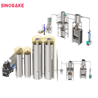 Sistema de dosificación de silo de harina de eficiencia energética Fábrica de panadería