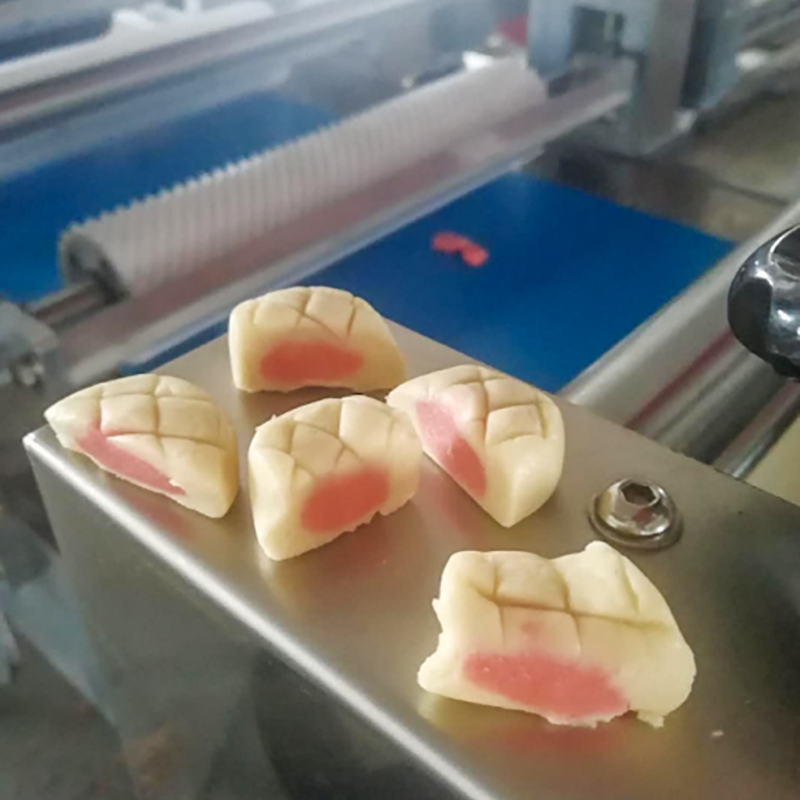 Máquina multifunción de galletas con centro de tres colores