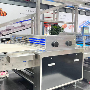 Línea de producción automática de galletas automáticas diseñadas con el dedo